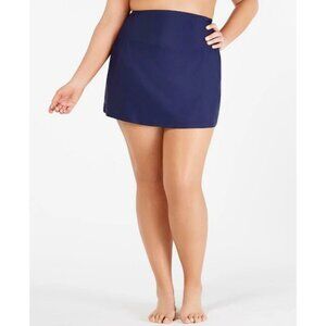 Island Escape Women's Beachwear Swim Bottom Skirt D770068 Navy SZ 18W Was $44.99